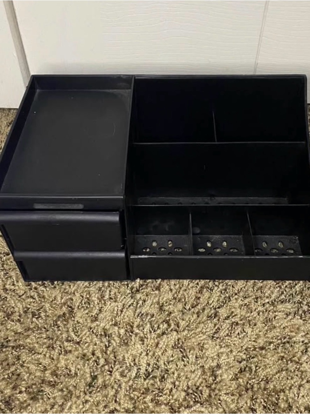 Black Modular Desktop Organizer - Home Storage & Organization